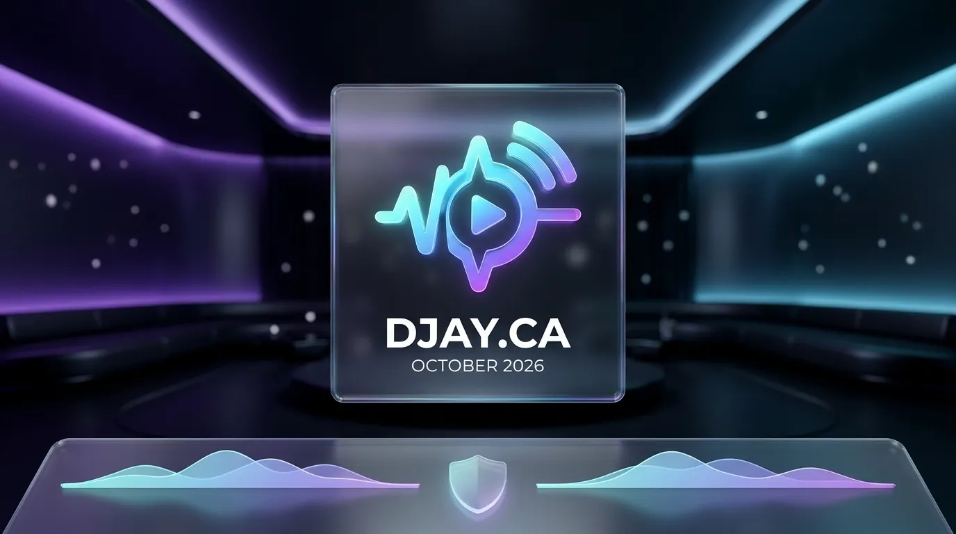 DJAY.ca combines hardware-accelerated ambient visuals with 100% anonymous, privacy-first audio streaming.